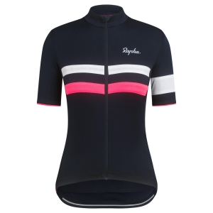 Rapha Brevet Cycling II UK Kadın Jersey Lacivert Pembe | 90456-VCRF
