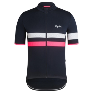 Rapha Brevet Hafif Cycling Erkek Jersey Lacivert Pembe | 64107-ALJM