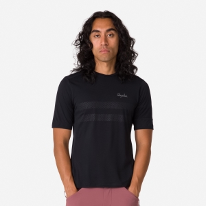 Rapha Explore Technical Erkek Tişört Siyah Koyu Gri | 58361-GEUI