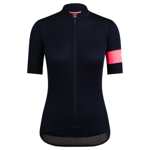 Rapha Klasik Flyweight Cycling Kadın Jersey Lacivert Pembe | 10637-GBVU