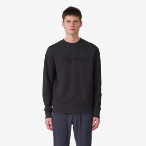 Rapha Logo Erkek Tişörtü Gri Siyah | 12675-BCQN