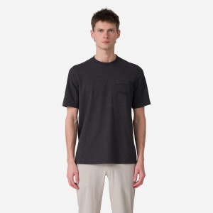 Rapha Logo Pocket Erkek Tişört Gri Siyah | 54369-NWDB