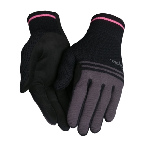 Rapha Merino Unisex Eldiven Siyah Koyu Gri | 38927-ZIPJ