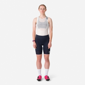 Rapha Pro Team Bib Kadın Şort Lacivert Beyaz | 05147-DGEF