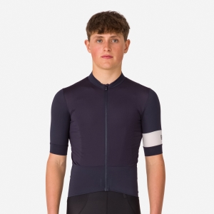 Rapha Pro Team Cycling Warm Binme Erkek Jersey Lacivert Beyaz | 37908-ZAMT