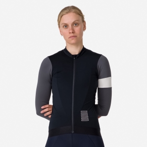 Rapha Pro Team Long Sleeve Antrenman Kadın Jersey Siyah Koyu Gri | 79624-UIGN