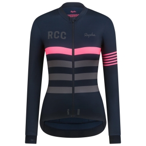 Rapha RCC Pro Team Long Sleeve Kadın Jersey Lacivert | 41975-TVUP