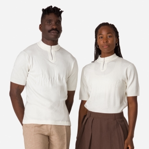 Rapha St Raphael Quarter Zip Knit Erkek Üstler Beyaz | 89742-ESOA